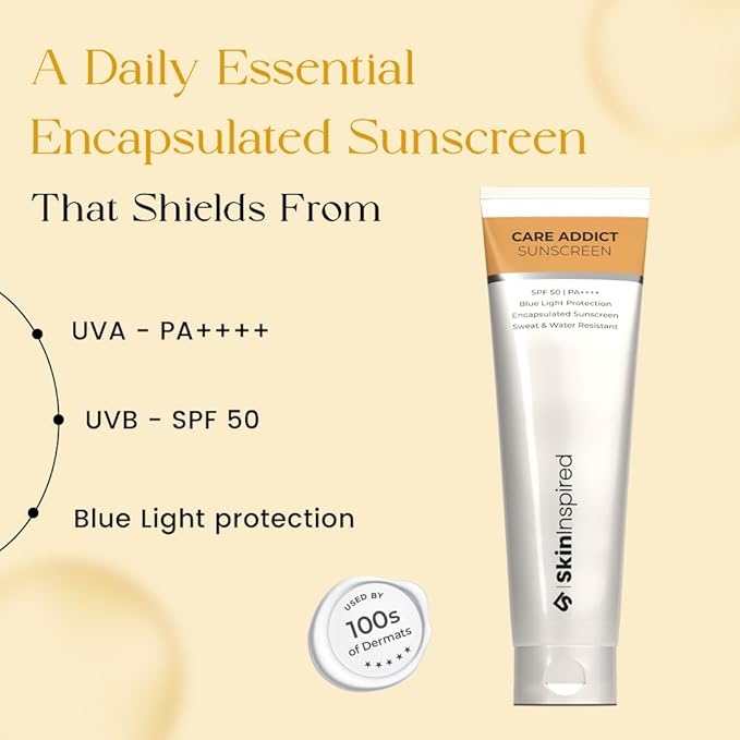 Care Addict Encapsulated Sunscreen SPF 50 For Dry Skin With Pa++++