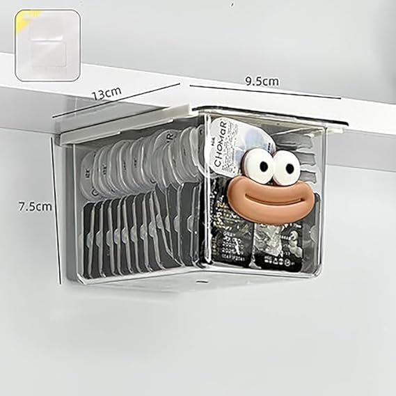 ACROWN Mini Drawer Storage Box - Transparent Cartoon Bathroom