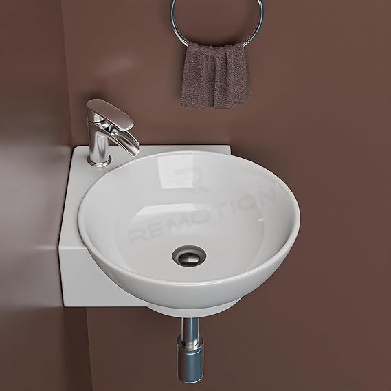 REMOTION Wall Mounted Wash Basin for Bathroom
