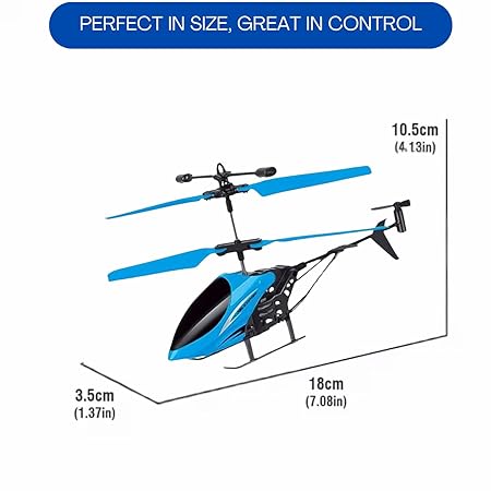 GLASSIMON® RC Remote Control Helicopter with LED Lights, Shockproof Sensor