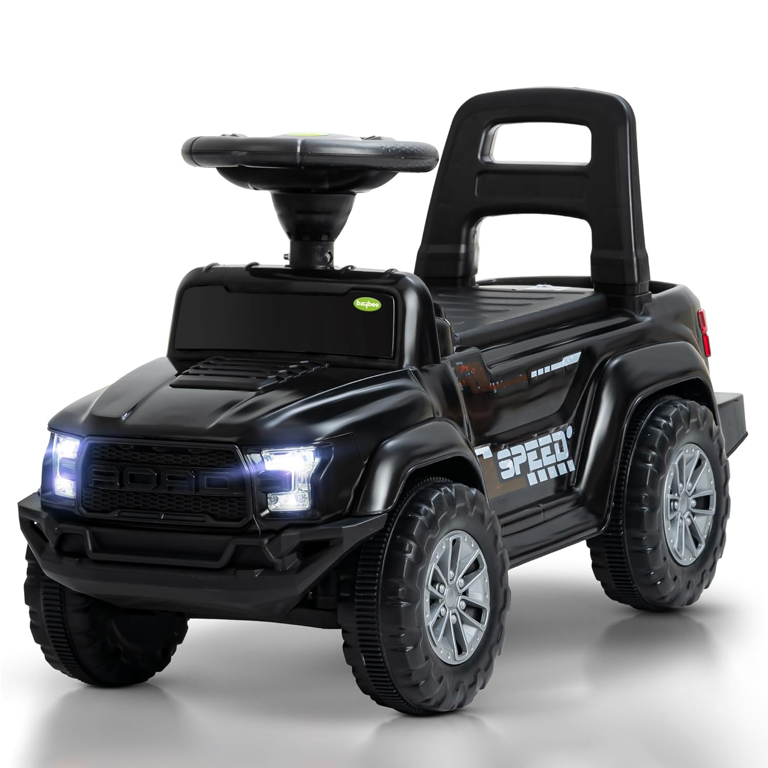 Baybee Roady Ride on Baby Car for Kids | Portable Push Ride on Jeep with LED Light & Music