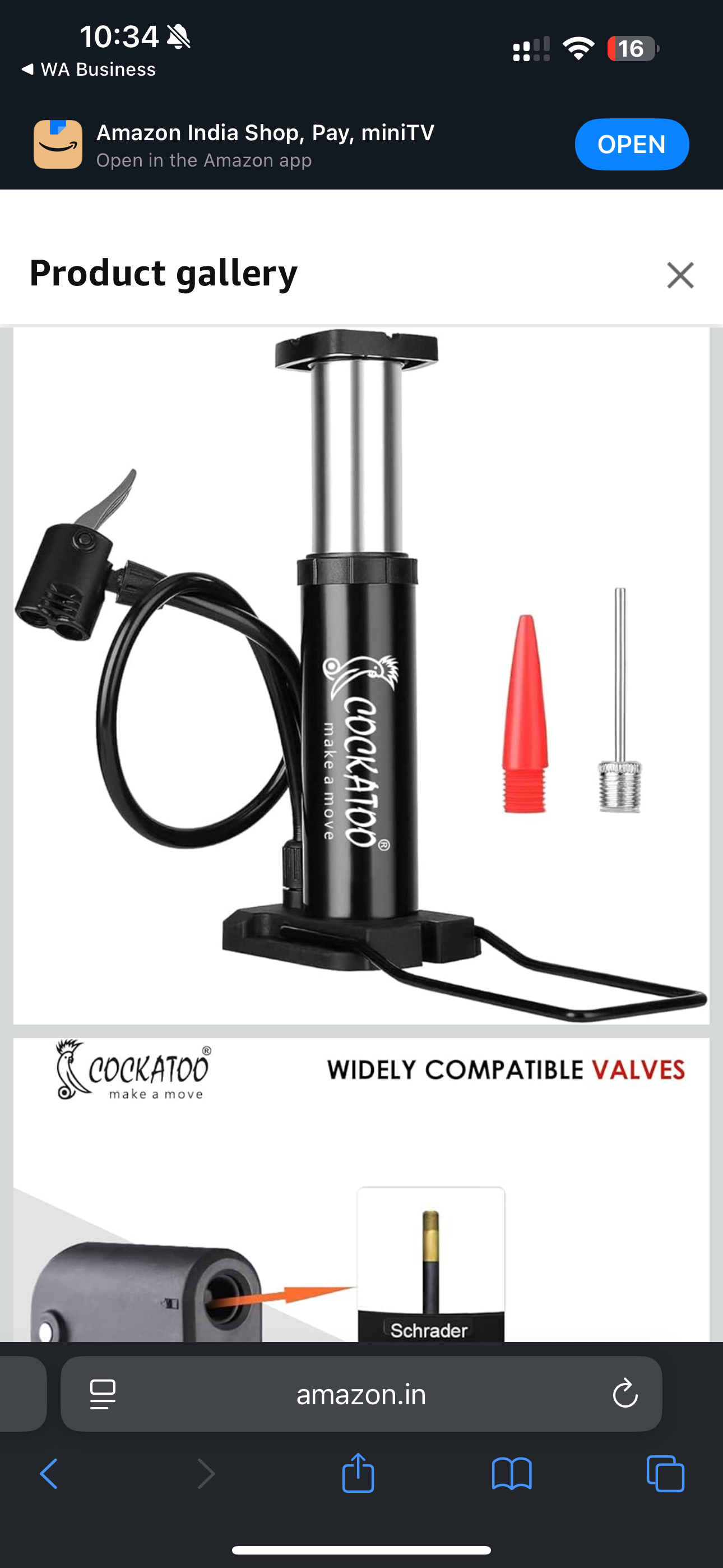 Cockatoo Bicycle Foot Balloon Pump Machine for Bikes and Cycle, Balloon