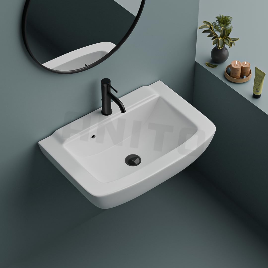 ANITO Designer Wall Mounted Wash Basin For Bathroom