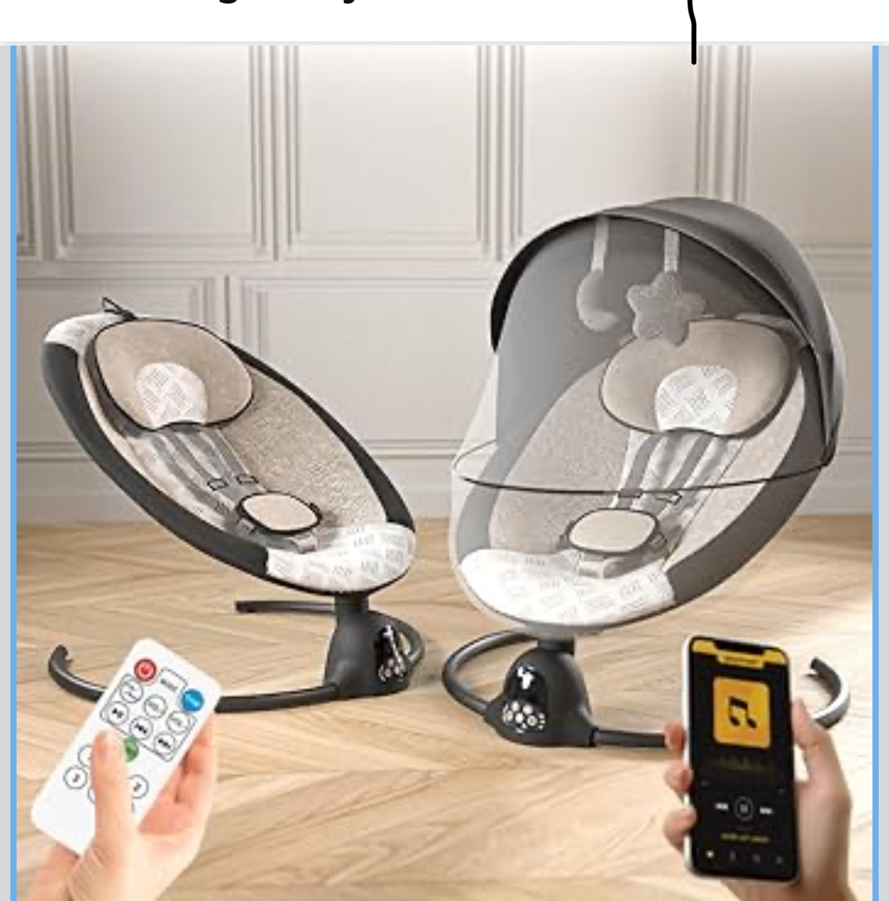 BAYBEE Automatic Electric Swing Cradle for New Born Baby