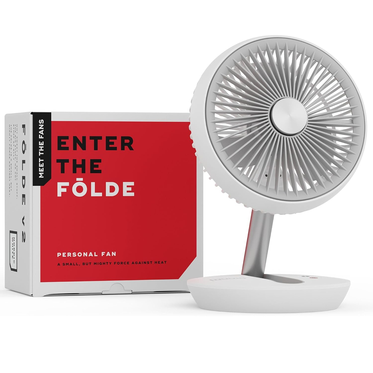 NUUK FOLDE Cordless & Rechargeable 7 Inch Personal Desk Fan