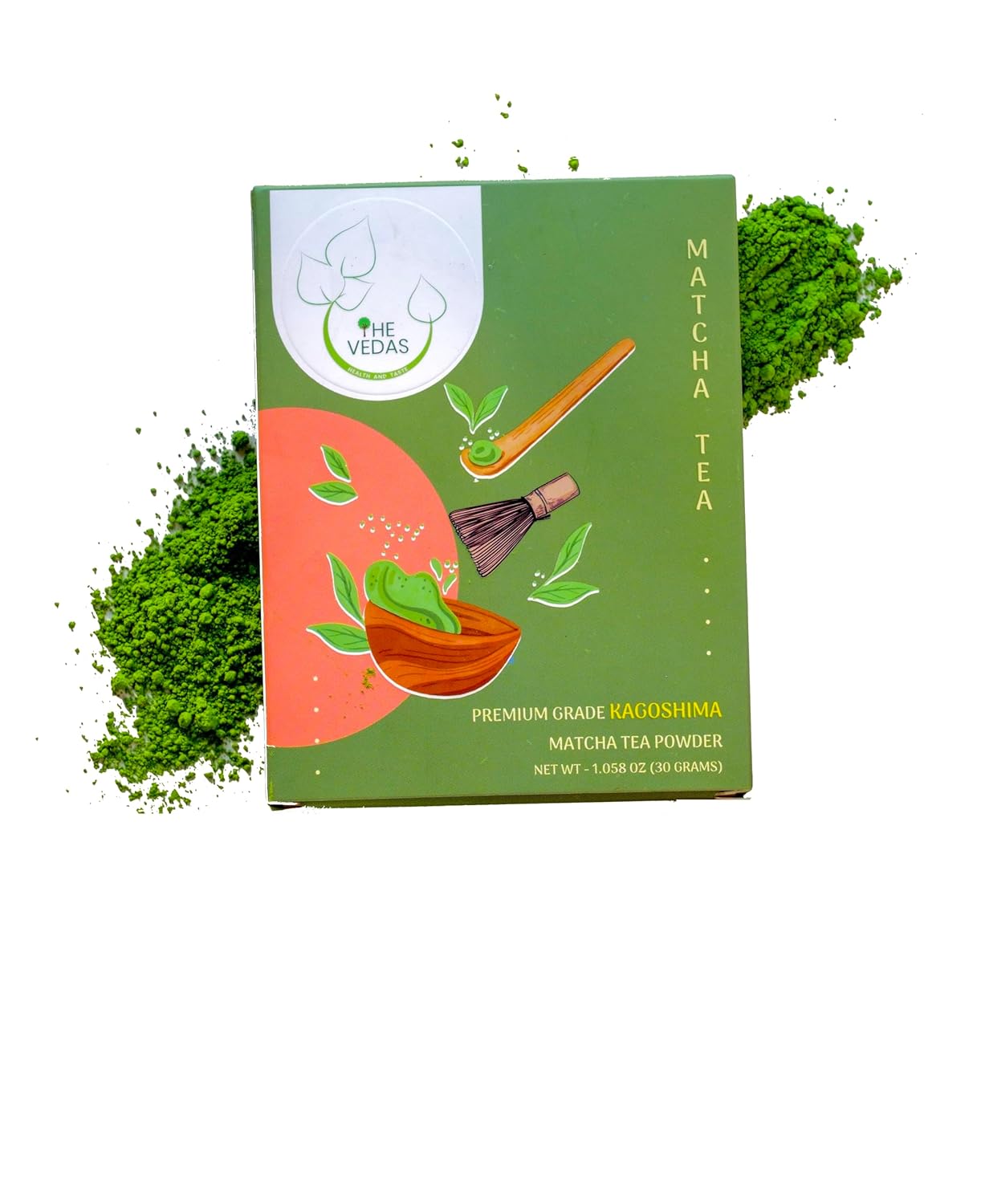 he Vedas Premium Ceremonial Grade Matcha – Kagoshima Harvest – Authentic Japanese Green Tea Powder