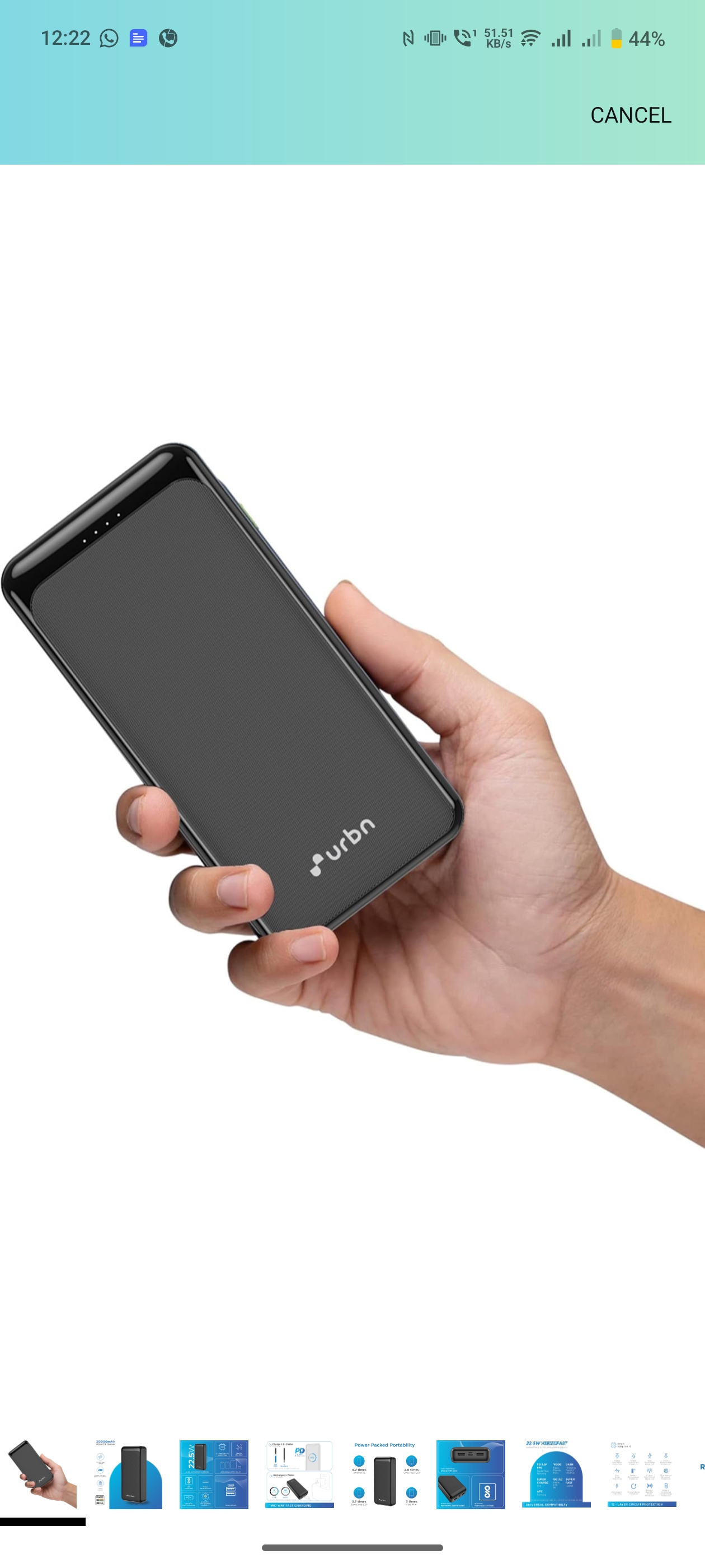 URBN Power Bank 20000mAh Fast Charging