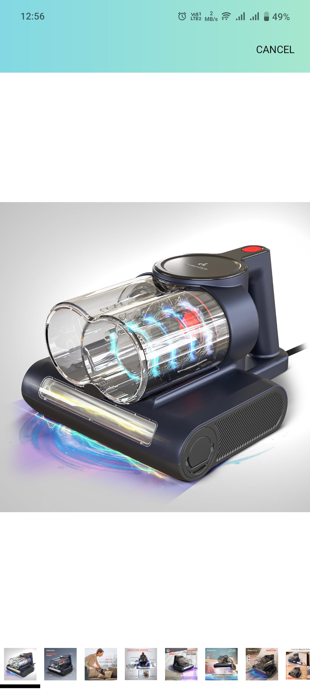 DOMESTICA Dustro Handheld Mattress Vacuum Cleaner