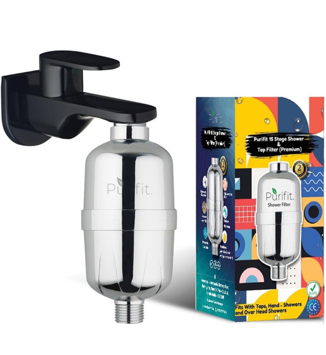 Purifit Shower and Tap Filter for Hard Water