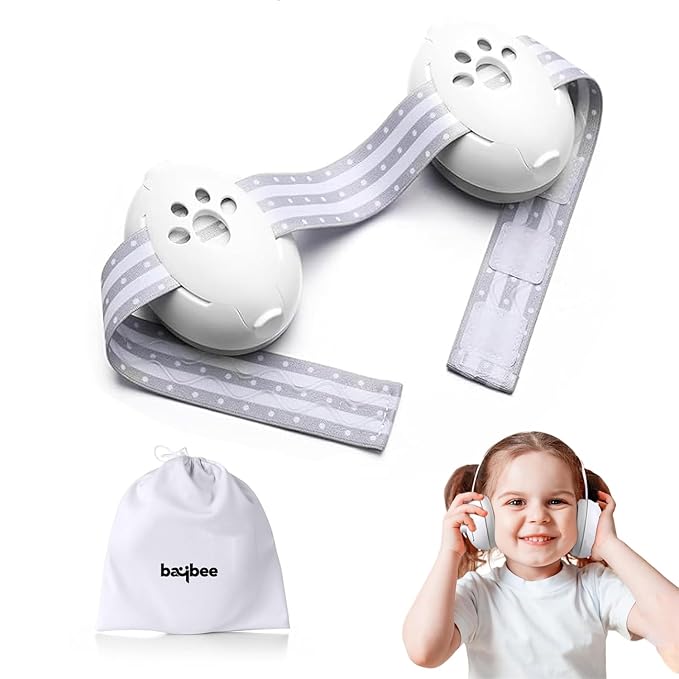 BAYBEE 2 in 1 Noise Cancellation Ear Muffs for Kids | Infant Ear Protector for Babies with 25db Noise Reduction