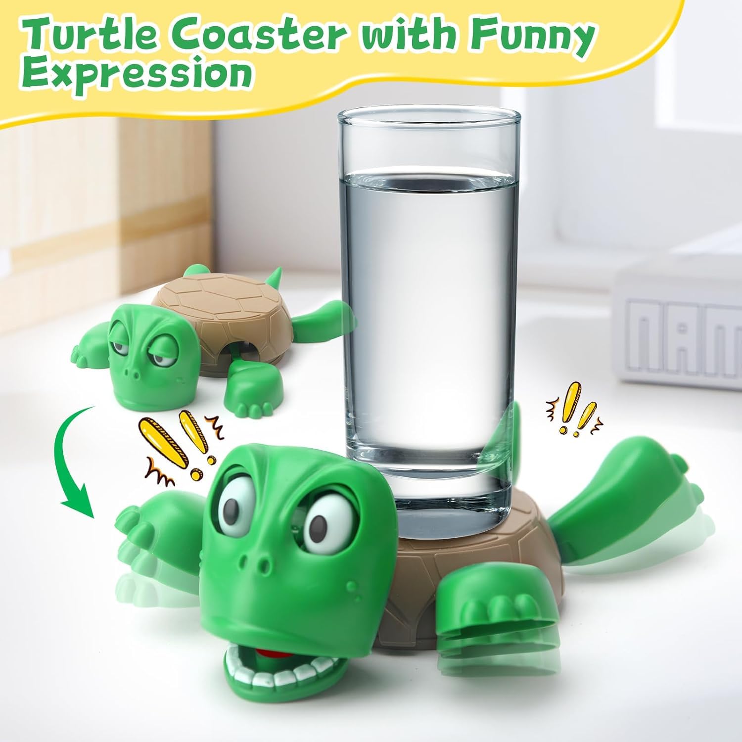 DDN_R_ Turtle Cup Holder, Funny Expression, Turtle Drink