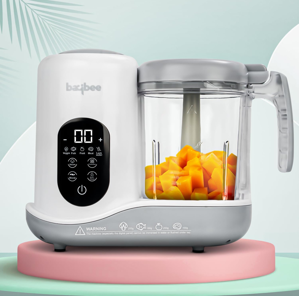 Baybee Blenzy 5-in-1 Electric Baby Food Processor | Baby Food Maker with Steamer, Chopper, Grinder, Blender & Warmer
