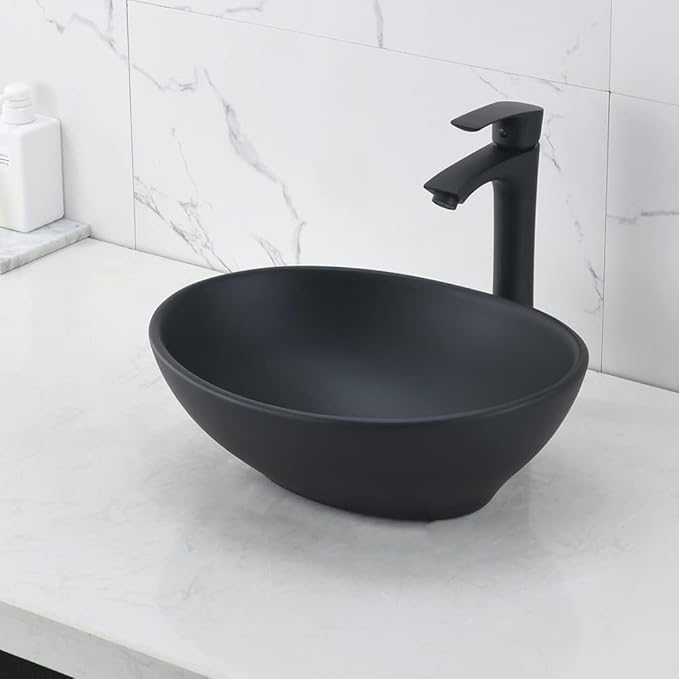 REMANENCE Tabletop Ceramic Bathroom Sink | Countertop Wash Basin