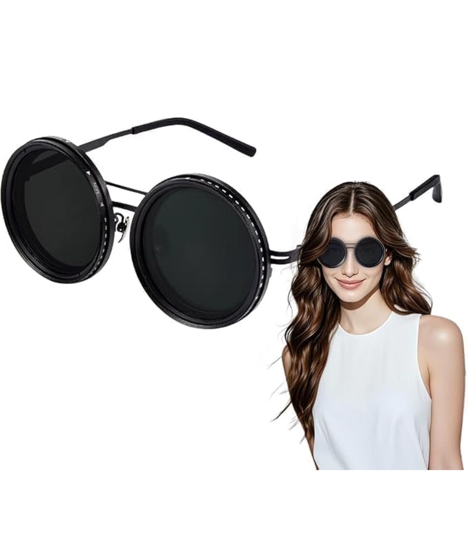 VELLOREX Smart Photochromic Polarized Sunglasses | 1-9 Level Adjustable Tint, UV400 Protection, Anti-Glare Lenses