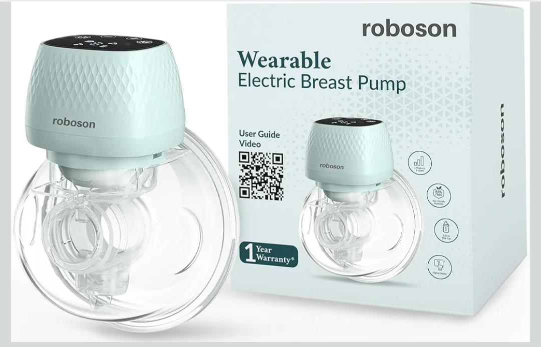 Roboson Wearable Electric Breast Pump For Feeding Mothers