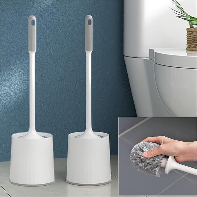 Clyton Pack Of 2 Toilet Cleaning Brush And Holder Set