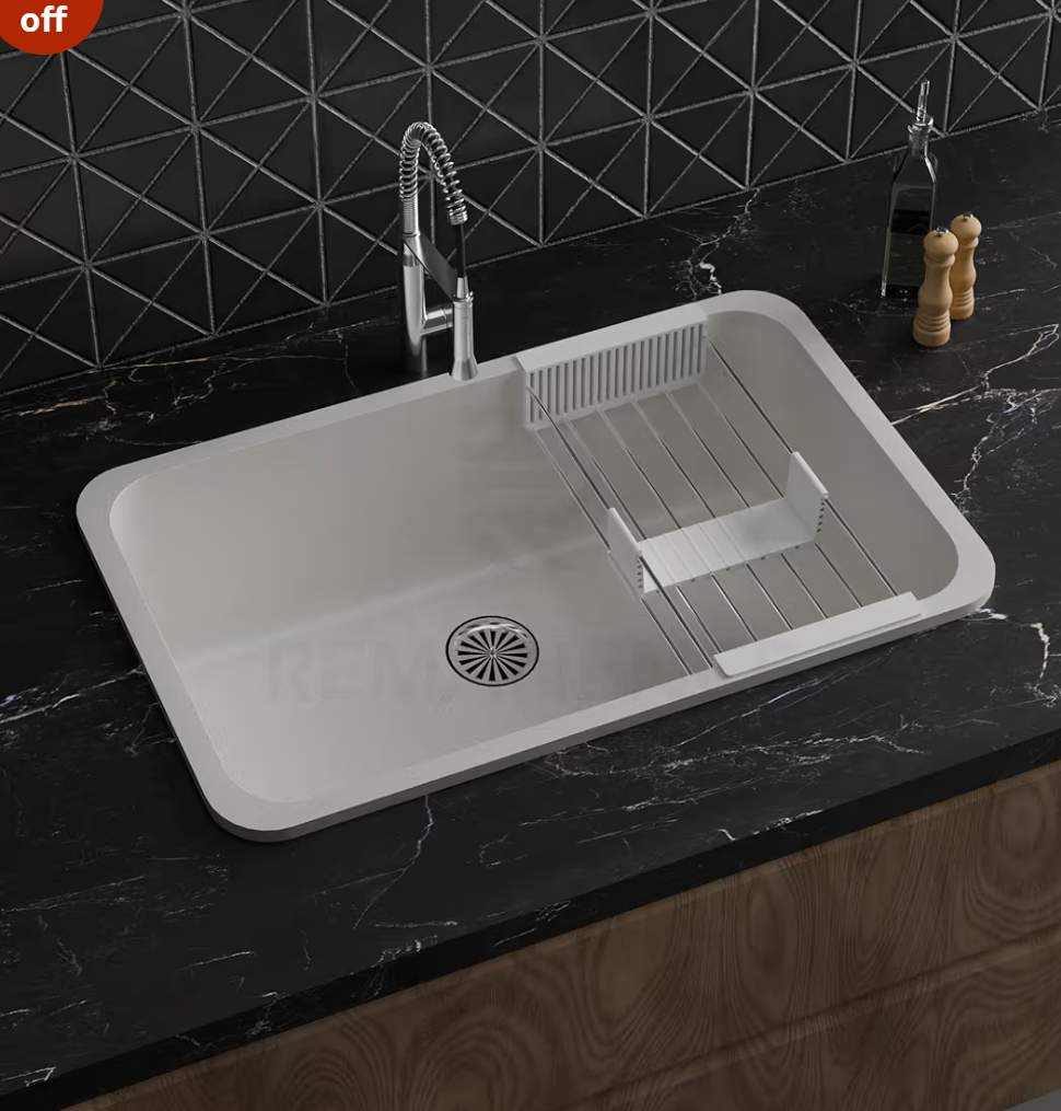 REMANENCE Granite Quartz Singke Bowl Kitchen SInk |