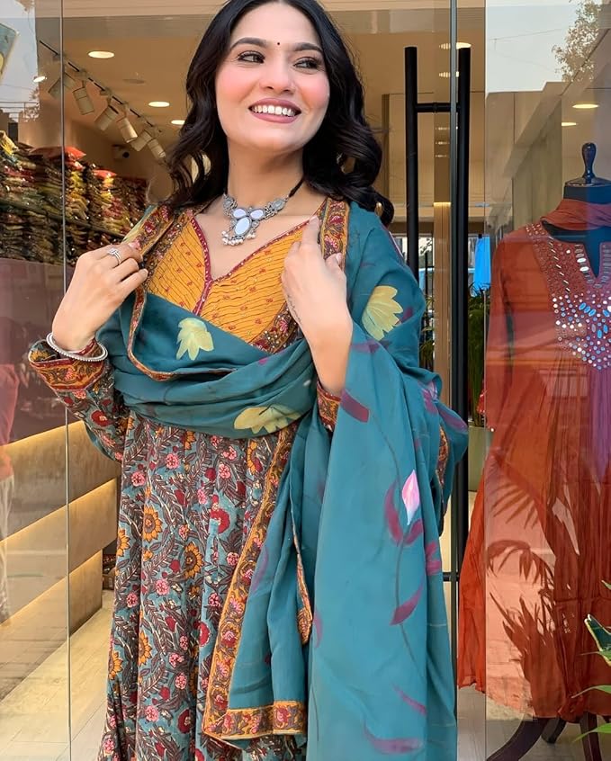 Printed Anarkali Kurta