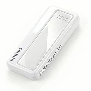 Philips 20000mAh 22.5W Fast Charging Power Bank (Alba White) with Digital LED Display | Type-C Input/Output | 3 Output Ports | Lithium Polymer | Portable for Mobile, Tablet & Earbuds