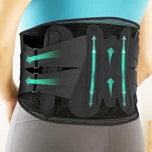 AGEasy Antara Spine Pro Max Belt with 3 Interchangeable Pads | Back Support with Hot/Cold Therapy | Lumbar Support Belt for Back Pain, Muscle Strain, Sciatica, Posture, Spinal Recovery, Osteoporosis