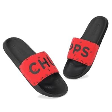 CHUPPS ANTS Men Premium Comfort Sliders Everyday Casual Daily Wear Lightweight Cushioned EVA Footbed Anti Slip Sole Design Graphic Print Footwear