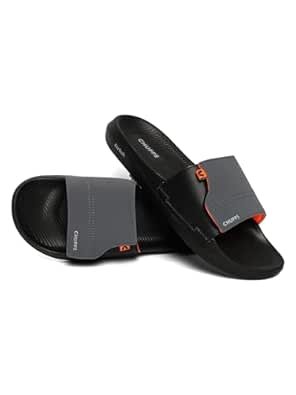 CHUPPS Vapor Navy & Grey Drift Orthopedic Slippers | Soft Footpharma Footbed | Breathable Ventilation Holes | Lightweight Flip Flops | Anti-Skid Chappals for Everyday For Mens