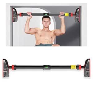 Cockatoo Pull-Master Pull Up Bar For Home, No Screws Chin Up Bar With Locking Mechanism Max Load 200Kg Adjustable (70 to 100 CM)