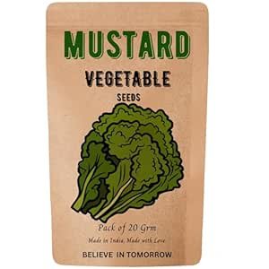 Navika Seeds ; Grow with Us 20 Gram Mustard Seeds For Planting & Gardening|Free E Book For Vegetable Seeds Kitchen Garden, Backyard Gardening, Home Gardening & Planting included(20 Gram Mustard Seeds)